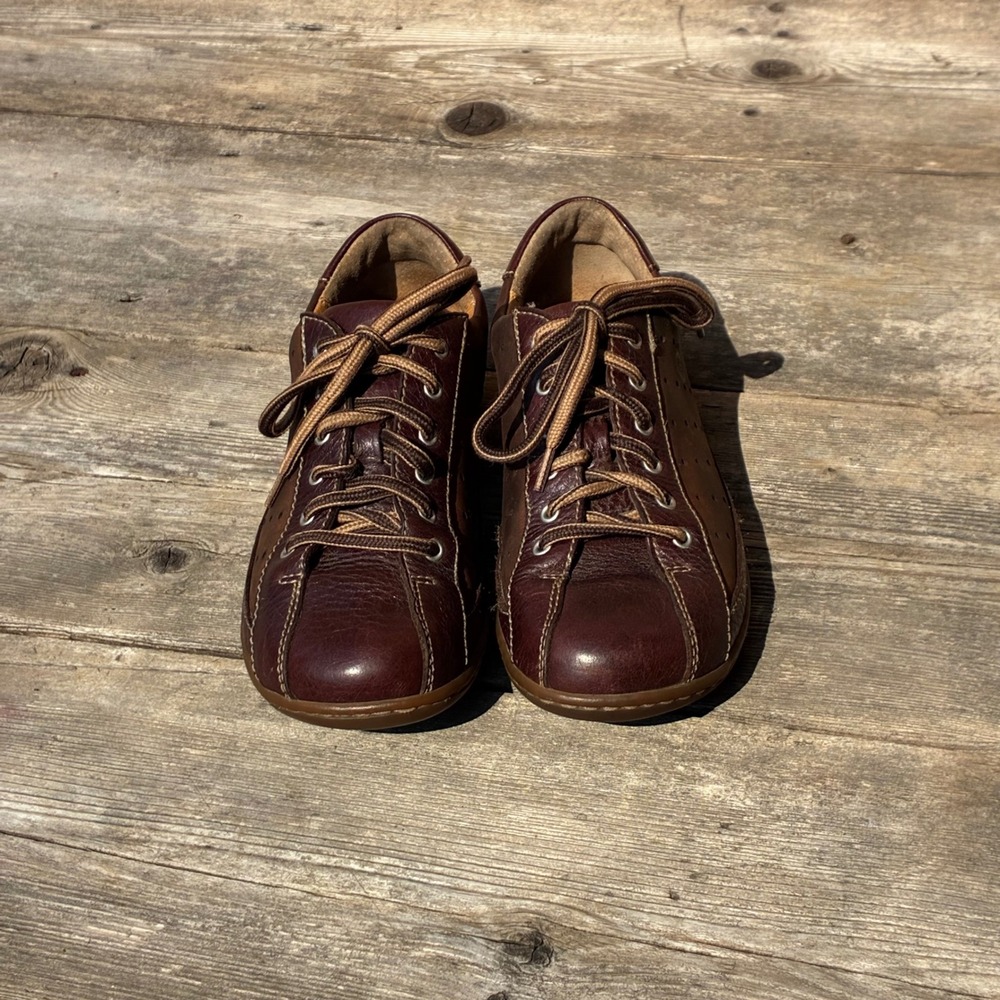 Born Hawkeye Womens 6 M/W W0578 Brown Leather Oxford Lace Up Comfort Shoes 36.5 - Picture 9 of 10